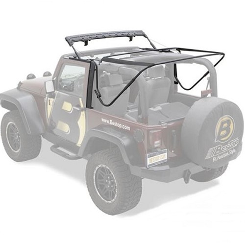 Jeep Wrangler JK 2türer Gestänge Set Verdeckgestänge für Orginal Verdeck Bestop 07-18