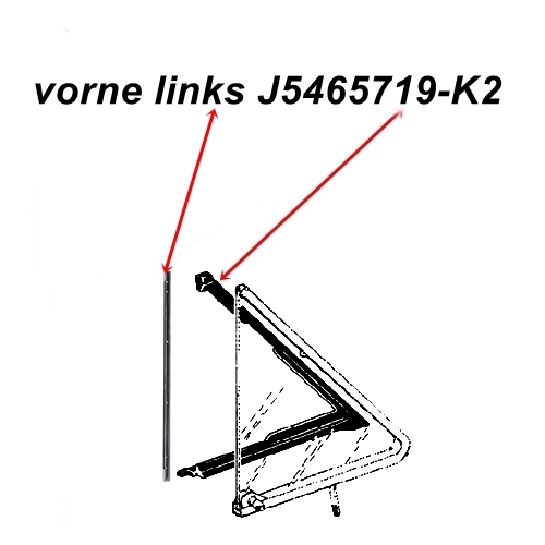 Jeep Wagoneer & Grand Wagoneer SJ 2er Set Dichtung Dreiecksfenster Scheibendichtung Tür vorne links 63-91