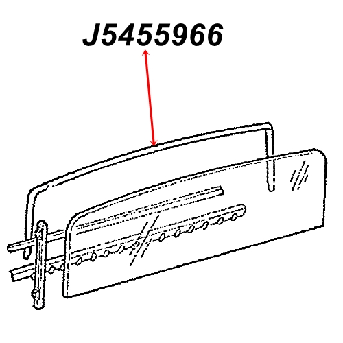 Jeep Wagoneer & Grand Wagoneer SJ Fensterführung Dichtung Glasführungsgummi Heckscheibe 63-91