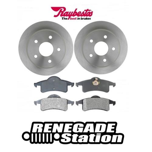 Jeep Grand Cherokee WJ WG Set Bremsscheiben hinten mit Bremsklötzen Raybestos Bj. 99-04