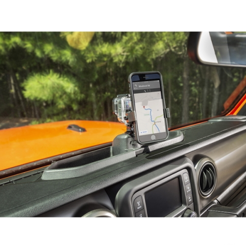Jeep Wrangler JL & Gladiator JT Konsole Amaturenbrett Ablage mit Handyhalter Dash Cam Rugged Ridge 18-