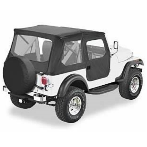 Jeep CJ Scrambler Tigertop Soft Top Verdeck inkl. Türen Schwarz Bestop 81-86