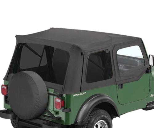 Jeep Wrangler YJ Supertop Verdeck Softtop mit getönten Scheiben inkl. Aufsteckfenster 88-95