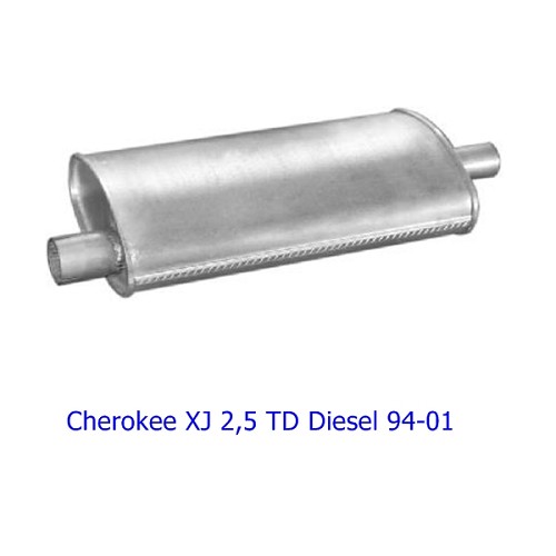 Jeep Cherokee XJ 2,5 ltr. Turbo Diesel Auspuff Endtopf Schal