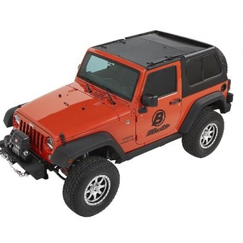 Jeep Wrangler JK 2türer Sun Bikini Top Safari Style Black Diamond Bestop 07-17