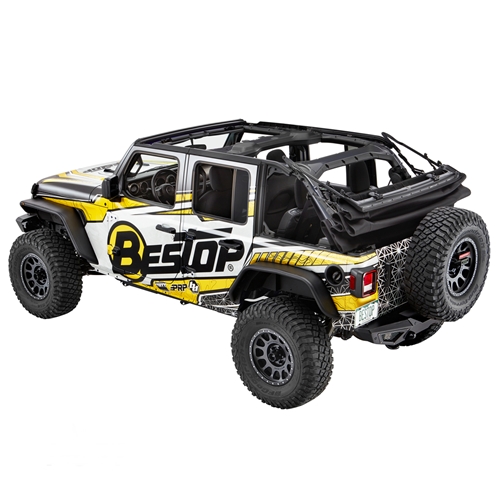 Jeep Wrangler JL 4türer Supertop Ultra Squareback Verdeck Softtop Black Twill Bestop 18-