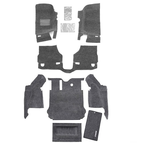Jeep Wrangler JK 2türer Teppich Komplett Set Fussraum & Koff