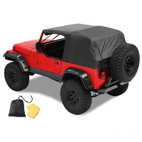 Jeep Wrangler YJ Emergency Top Notfall Softtop Cover Pavement Ends 92-95