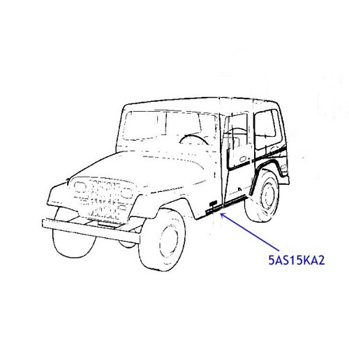 Jeep Wrangler YJ Aufkleber Schriftzug Jeep in light Silber s