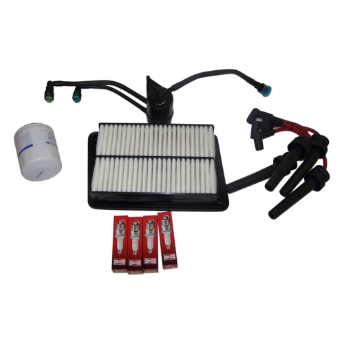 Jeep Cherokee Liberty KJ 2,4 ltr. Inspektionssatz inkl. Luftfilter, Ölfilter, Kraftstofffilter, Zündkabel, Zündkerzen 02-03