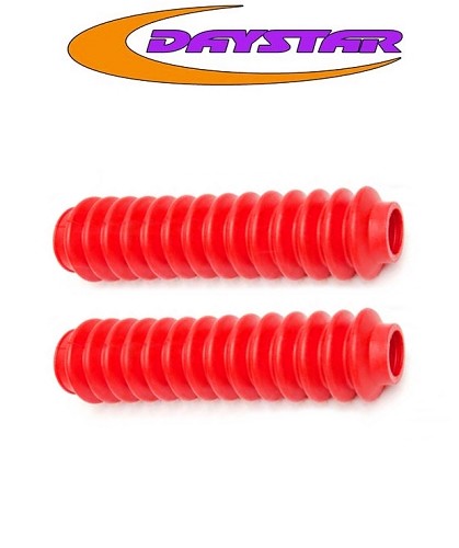 Jeep 2er Set Universal Manschette Stoßdämpfer Stoßdämpfermanschette Staubmanschette rot