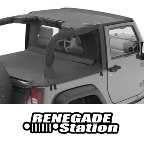 Jeep Wrangler JK 2türer Header Bikini Top Targa Style Mesh Bestop 07-09