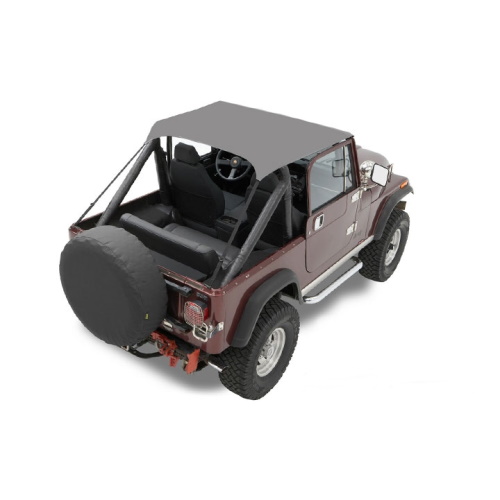 Jeep Wrangler YJ Bikini Top Traditional Style Charcoal Denim Bestop 87-91