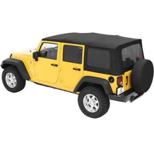 Jeep Wrangler JK 4türer Ersatzverdeck Verdeck getönte Scheiben Black Diamond 10-18