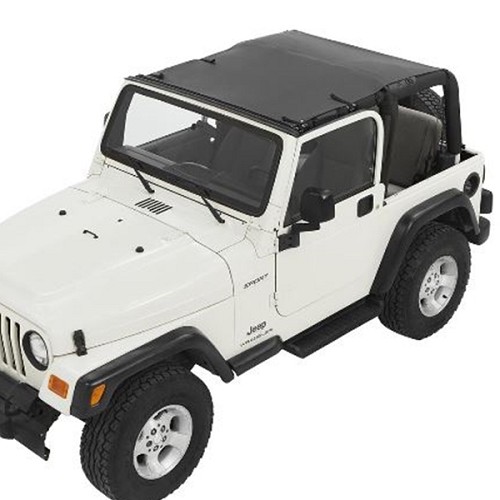 Jeep Wrangler TJ Sun Bikini Top Safari Style Black Diamond Bestop 03-06