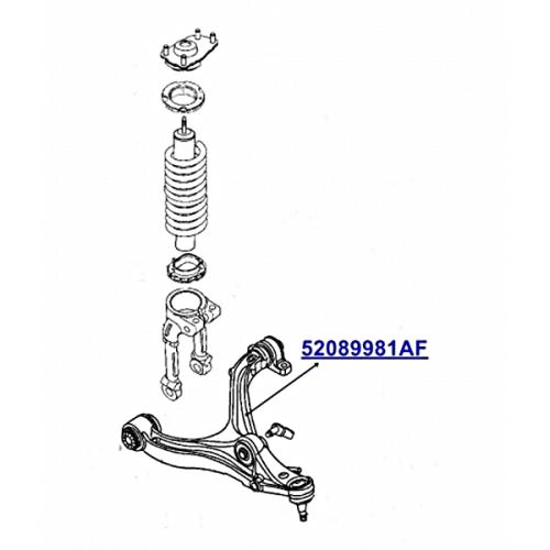 Jeep Commander XH XK Querlenker Dreieckslenker vorne links unten 06-10