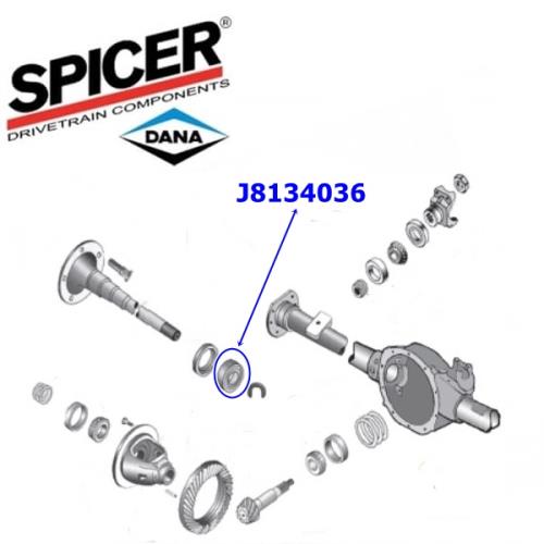 Jeep Wrangler YJ Radlager Lager Steckachse außen Dana 35 Hinterachse Spicer 90-95