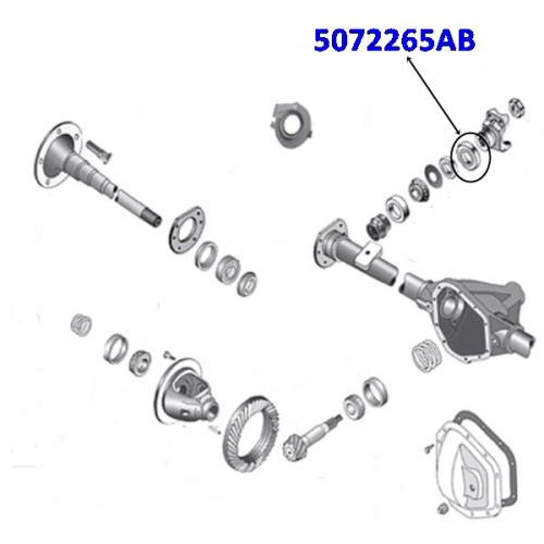 Jeep Grand Cherokee WJ WG Simmerring Kardan Eingang Dana 44 Hinterachse Spicer 01-04