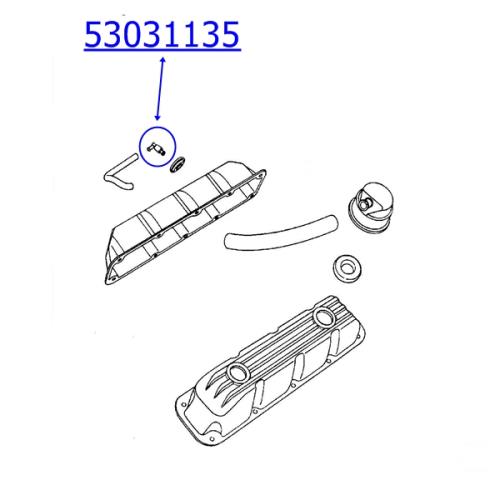 Jeep Grand Cherokee ZJ ZG V8 5,2 + 5,9 ltr. PCV Ventil am Ventildeckel Standard Bj. 94-98