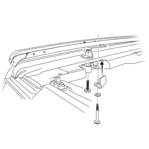 Jeep Gladiator JT Softtopleiste 1-teilig Leiste Header Style Softtop Bikini Top Schiene 19-