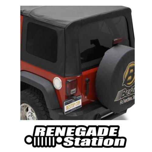 Jeep Wrangler JK 4türer Satz getönte Scheiben für Orginal Verdeck Black Diamond Bestop 11-18