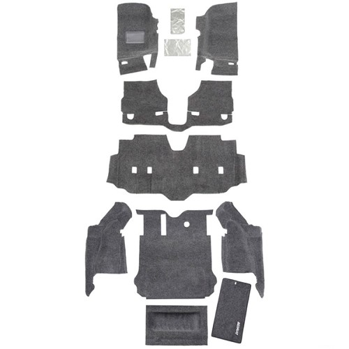 Jeep Wrangler JK 4türer Teppich Komplett Set Fussraum & Koff