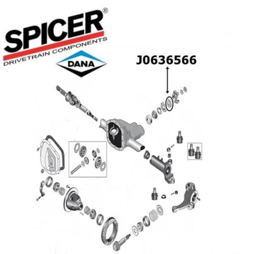 Jeep CJ Anlaufscheibe außen Kegelradlager Dana 30 Vorderachse Spicer 76-86