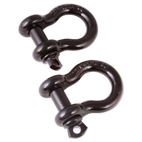 Jeep Wrangler JL verstärktes Schäkel 2er Set schwarz Ø 22mm