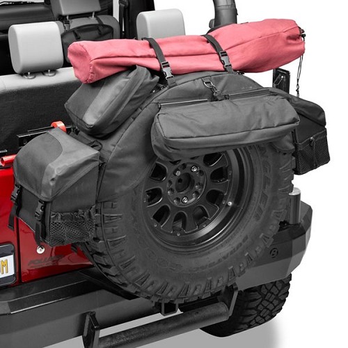 Jeep  Wrangler YJ Organizer Stautasche auf dem Reserverad 34-37" Bestop 87-95