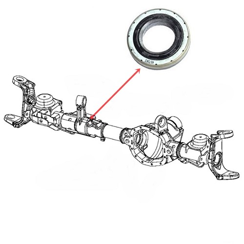 Jeep Wrangler JL Gladiator JT Simmerring Steckachse Achsrohr
