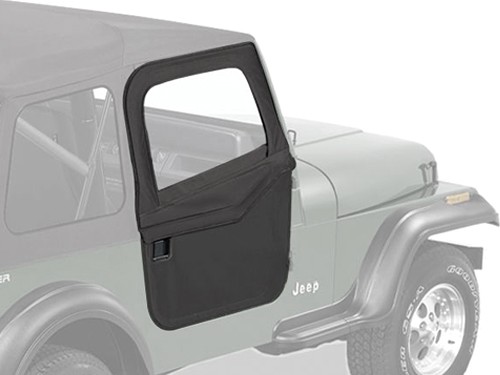 Jeep CJ CJ7 CJ8 Wrangler YJ teilbare Türen Supertop Doors Black Bestop 80-95