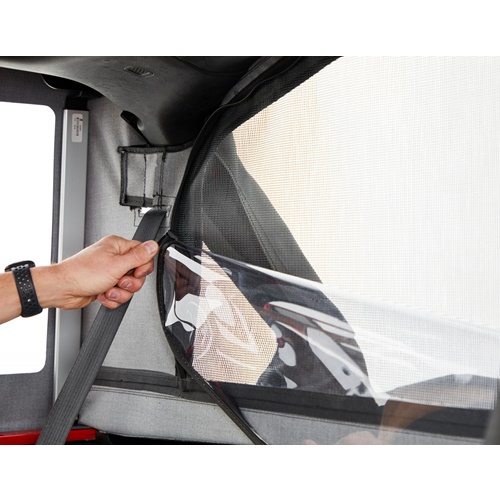 Jeep Wrangler JL 4türer Halftop Conversion Kit Verdeck Trektop Black Twill Bestop 18-