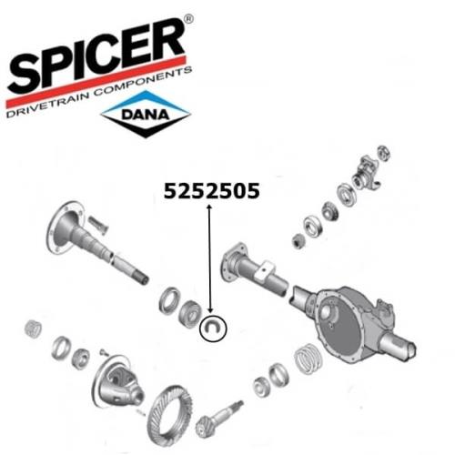 Jeep Wrangler YJ C-Clip Steckachse Dana 35 Hinterachse Spicer 90-95