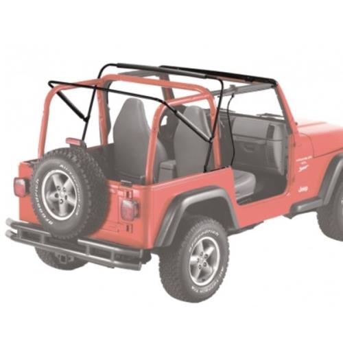 Jeep Wrangler TJ Supertop Softtop Verdeck inkl. teilbare Türen Black Denim Bestop 96-06