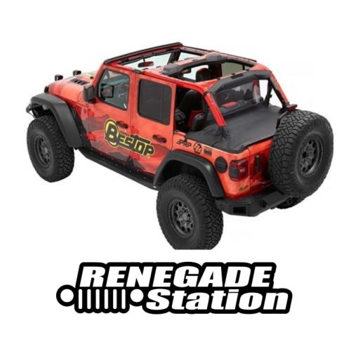 Jeep Wrangler JL 4türer Windjammer Windschott Black Diamond Bestop 18-