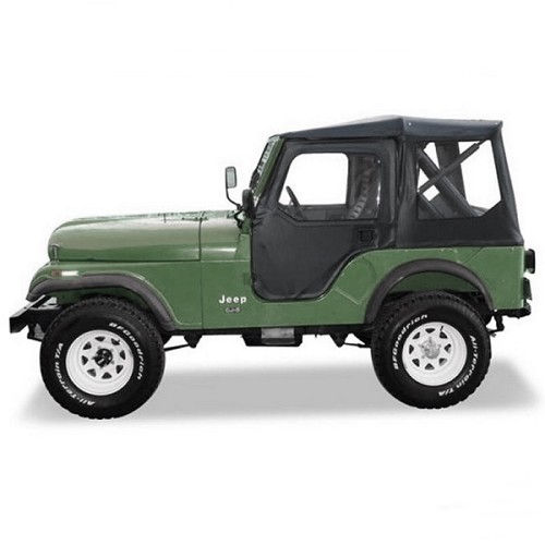 Jeep CJ5 Verdeck Top Tigertop mit einteiligen Softtoptüren Black Crush Bestop 76-83