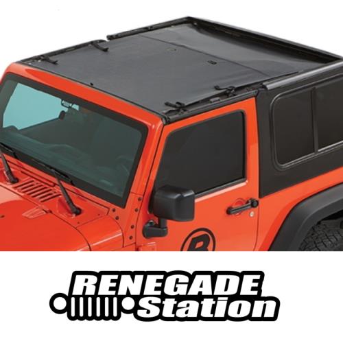 Jeep Wrangler JK 2türer Sun Bikini Top Safari Style Black Diamond Bestop 07-17