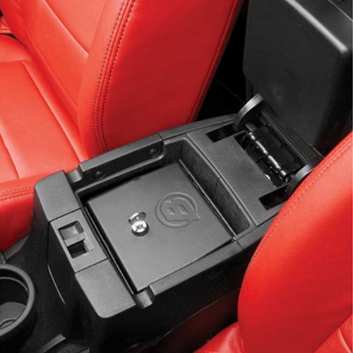 Jeep Wrangler JK Stahlkassette Safe Staubox Stahl Mittelkonsole abschließbar Bestop 11-