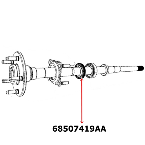 Jeep Gladiator JT Simmerring Steckachse Radlager außen Dana 44 AdvanTEK Spicer 19-