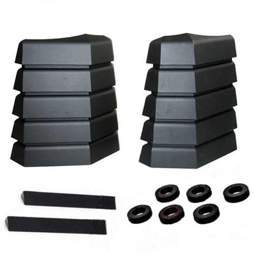 Jeep Wrangler YJ Lufthutze für die Motorhaube Satz links & rechts schwarz Daystar 87-95
