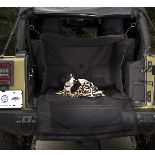 Jeep Wrangler JK & JL C4 faltbare Hundetransportbox Tier Transportbox im Kofferraum 07-