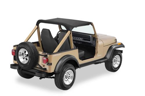 Jeep Wrangler YJ Bikini Top Strapless Style Black Denim Bestop 92-95