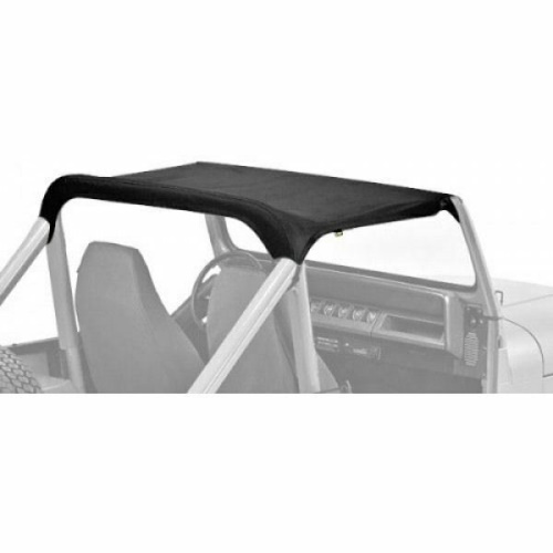 Jeep Wrangler YJ Bikini Sun Top Black Denim Vinyl Pavement Ends 87-91