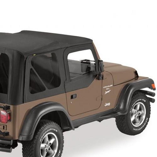 Jeep Wrangler TJ Set Aufsteckfenster für Halbtüren Black Diamond Bestop 96-06