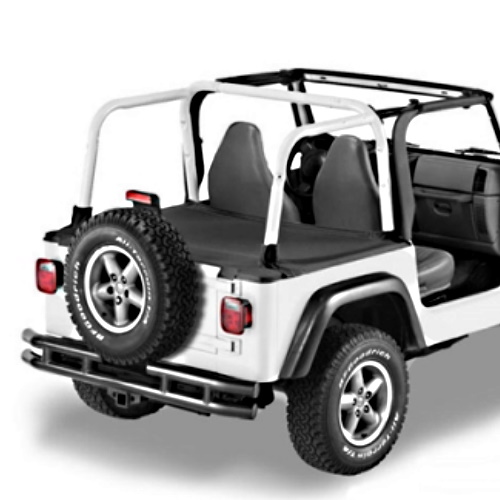 Jeep Wrangler TJ Duster Deck Cover Abdeckung Laderaum schwarz Hardtop Bestop 96-02