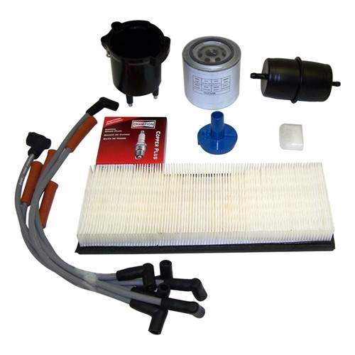 Jeep Wrangler YJ 2,5 ltr. EFI Inspektionssatz Inspektionskit Luftfilter Ölfilter Zündkerze usw. 87-90