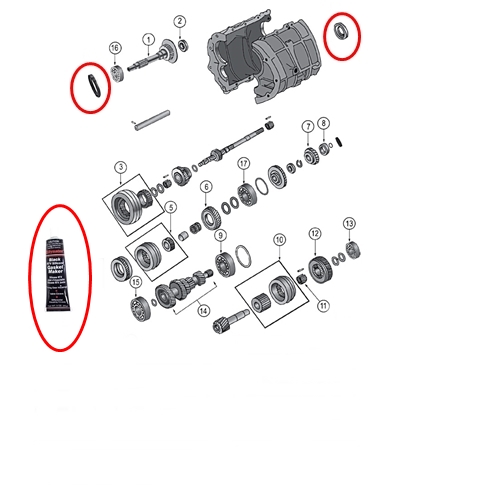 Jeep Cherokee XJ Dichtungs & Simmerring Set BA10/5 Schaltgetriebe 87-89