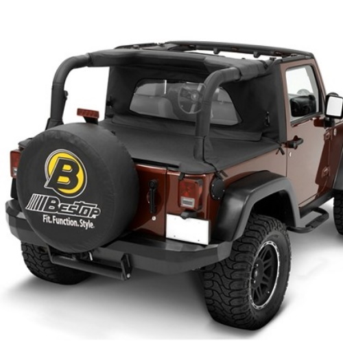 Jeep Wrangler JK 2türer Windjammer Windschott Wrap Around Stil Black Diamond Bestop 07-18