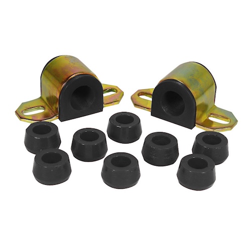 Jeep CJ CJ5 CJ7 Polyurethan Stabigummi Set Stabibuchsen vorne schwarz Ø 24mm Prothane 76-86