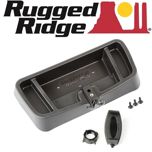 Jeep Wrangler TJ Konsole Armaturenbrett Ablage mit Handyhalter Navihalter Rugged Ridge 96-06